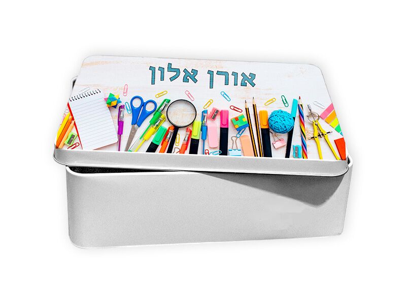 B-Present קופסת מתכת הדפסה ישירה על המכסה