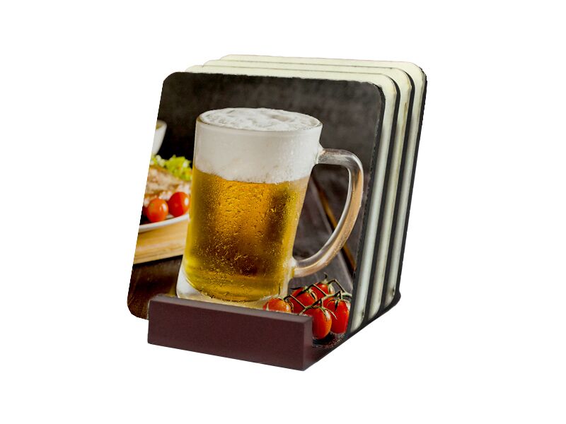 B-Present סט 4 תחתיות מרובעות במעמד