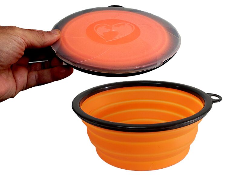 B-Present כלי אוכל ומים מתקפל גדול לכלב